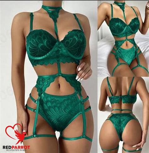 Delige Lingerie Set Green Eternity Luxe Set Extra Erotisch