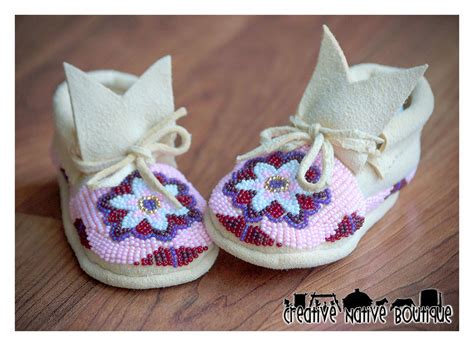 Creative Native Boutique: Fully Beaded Baby Moccasins size 2