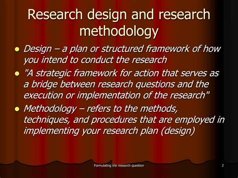 Ppt Research Design Formulating The Research Problem Powerpoint