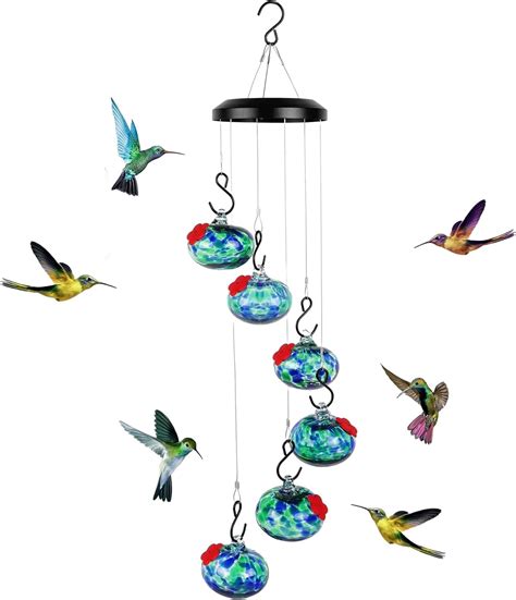 Wind Chime Hummingbird Feeder Hummingbird Feeders For Outdoors