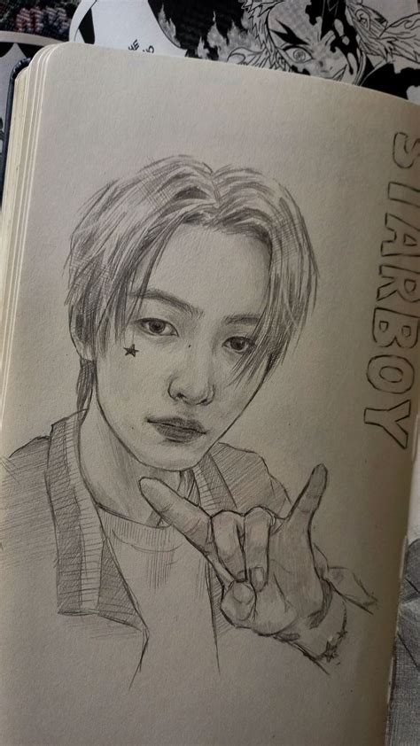 PARK SUNGHOON In 2024 Book Art Drawings Kpop Drawings Anime Drawing