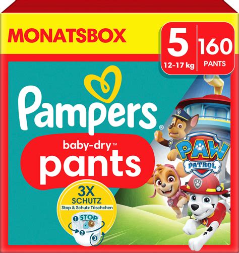 Pampers Baby Pants Baby Dry Gr 5 Junior 12 17 Kg Limited Edition Paw