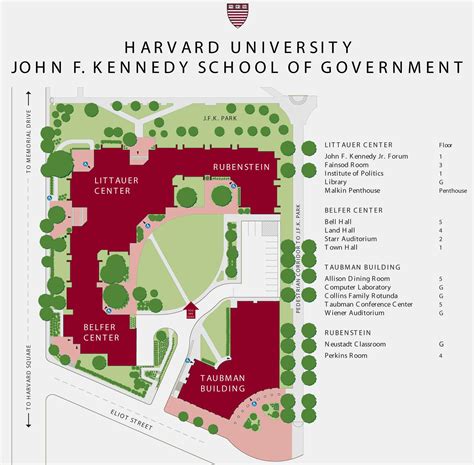 John F Kennedy School of Government Campus Map - Cambridge MA • mappery