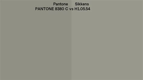 Pantone 8380 C Vs Sikkens H10554 Side By Side Comparison