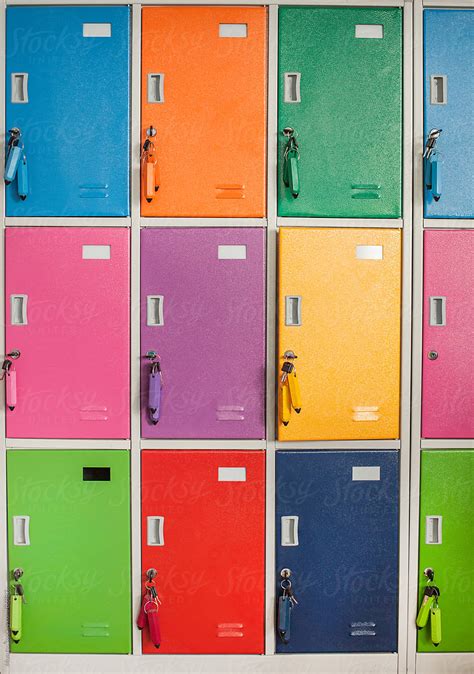 "Colorful School Lockers" by Stocksy Contributor "Mosuno" - Stocksy