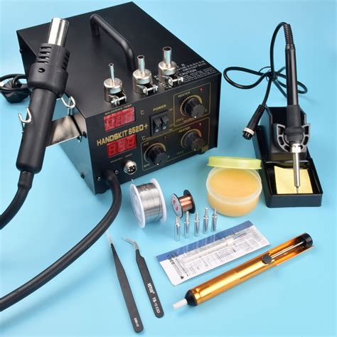 Double Digital Display 852D BGA Dual AIR PUMP Solder Soldering Iron