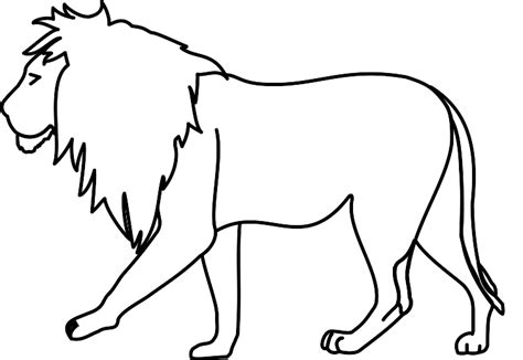 Lion Outline Drawing - ClipArt Best