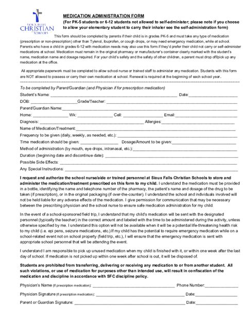 Fillable Online Asthma Medication Forms Pdf Fax Email Print Pdffiller