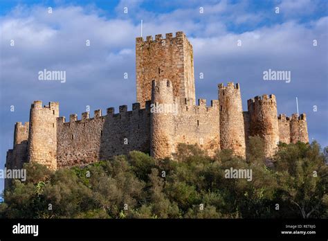 Castle Of Almourol A Medieval Castle Atop The Islet Of Almourol In The