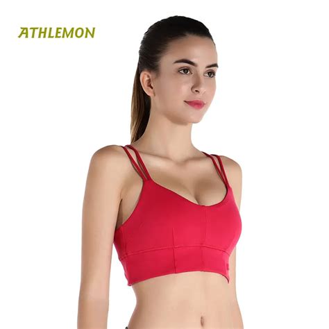 2018 Sexy Yoga Bra Women Cross Strapped Backless Red Running Sports Bra Black Tops Workout