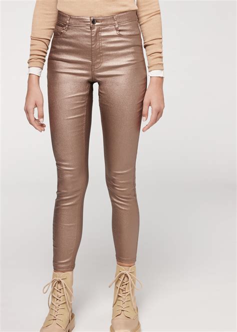 Leather Effect Skinny Leggings Calzedonia