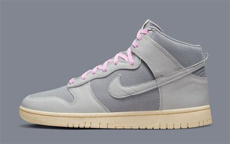 Second Nike Dunk High “certified Fresh” Surfaces In Grey And Pink Laptrinhx News