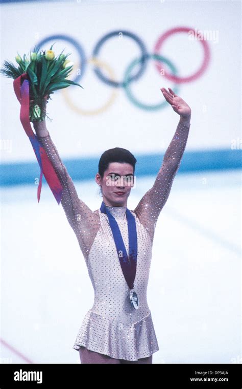 Nancy Kerrigan (USA) silver medalist competing at the 1994 Olympic ...