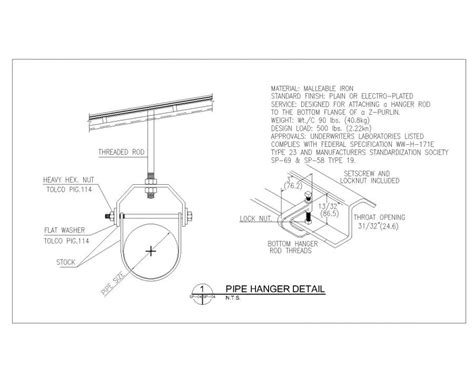 Pipe Hanger Detail Dwg Thousands Of Free Cad Blocks