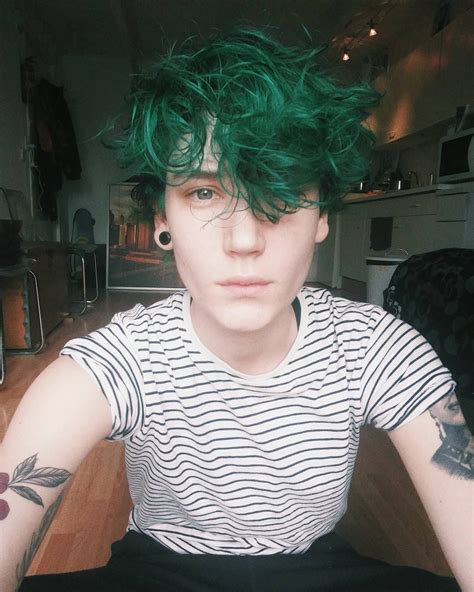 Green Hair Boy Tumblr