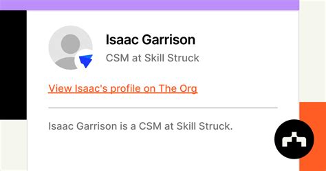 Isaac Garrison Csm At Skill Struck The Org