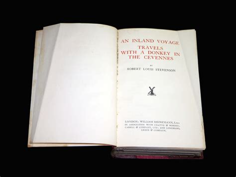 Robert Louis Stevenson Book An Inland Voyage Travels With A Etsy Canada