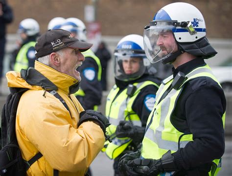 March Against Police Brutality Declared Illegal Broken Up Cbc News