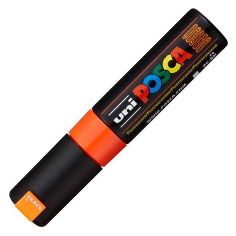 Marker Posca Portocaliu Fluorescent PC 8K Uni