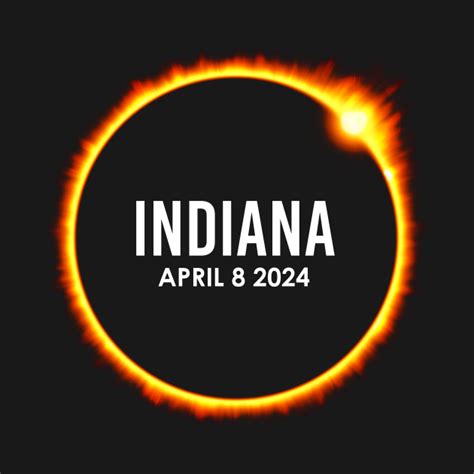 Total Solar Eclipse 2024 Indiana - Solar Eclipse 2024 - T-Shirt | TeePublic