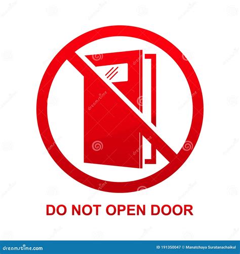 Do Not Use Door Sign