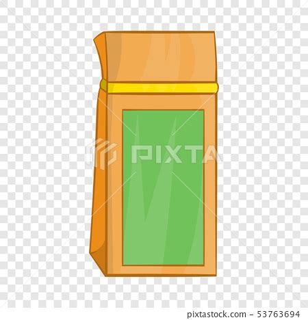 Tea Packed In A Paper Bag Icon Cartoon Style Stock Illustration