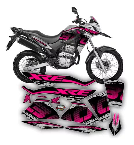 Kit Faixas Adesivos Emblemas Xre 300 2020 Adventure Prata 2