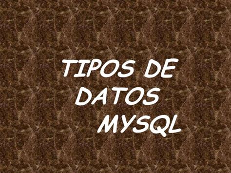 Pdf Tipos De Datos Mysql Dokumentips