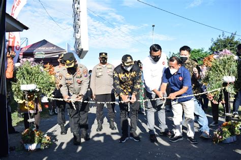 Polresta Sidoarjo Prakarsai Kawasan UMKM Kuliner Tertib Vaksin