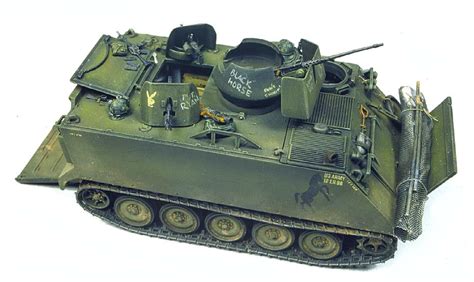 M 113 Acav 135th Scale Academy Kit Black Horse Divison Us Army