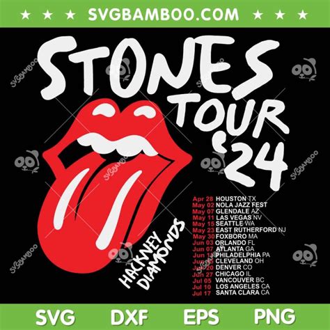 Rolling Stones Tour 2024 Svg Png