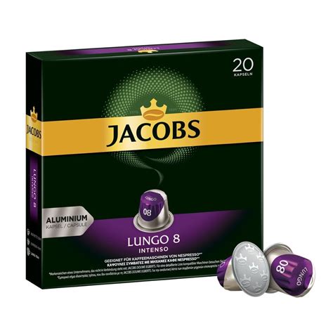 Jacobs Lungo Intenso Coffee Capsules Intensity 8 Out Of 12 200