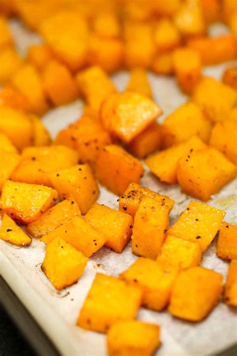 Roasted Maple Cinnamon Butternut Squash