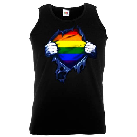 Lgbt Rainbow Reveal Shirt Rip Lgbtq Vest Viper Clothing