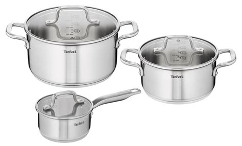 Tefal Virtuoso Induction Stainless Steel 3pc Pot Set – Tefal Shop