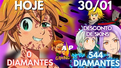 FARME 544 DIAMANTES ATÉ A SAÍDA DO BANNER DO MELIODAS PURGATÓRIO E