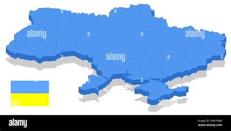 Ucraina Mappa Crimea 3d Immagini Vettoriali Stock Alamy