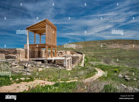 Mockup Of Original Building At Excavated Ruins Of Nymphaeum Ninfeo