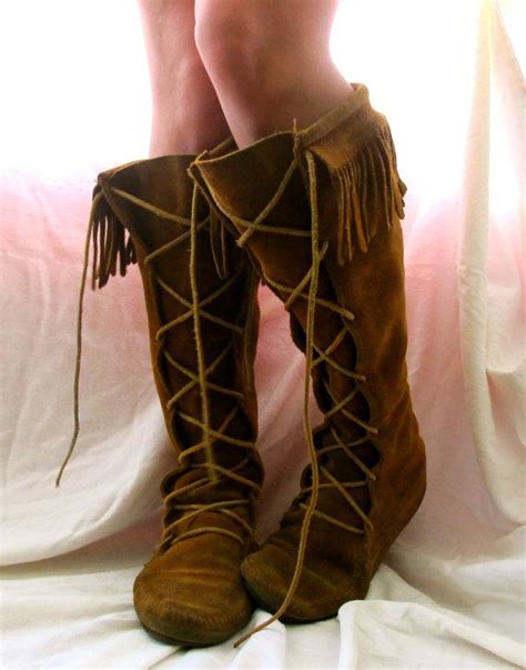 Knee High Moccasins Moccasin Boots Accesorios Casual All About Shoes