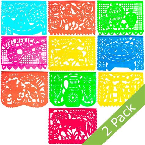 Mexican Papel Picado Banners Svg Cinco De Mayo Inspire Off