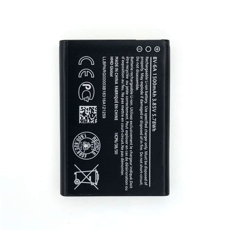 Genuine Recharge BV 6A BV6A BV 6A Battery 1500mAh For Nokia Banana 2060