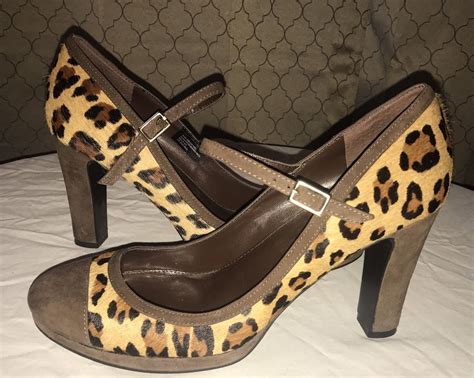 Ralph Lauren Madaleine Leopard Haircalf Pump Heels Sz 9 Shoes Real