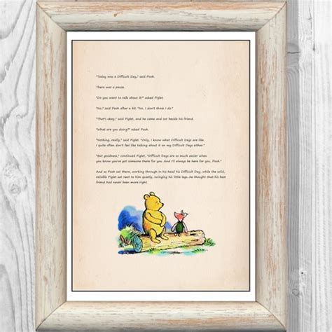 Today Was A Difficult Day Said Pooh Do You Want To Talk Etsy Uk