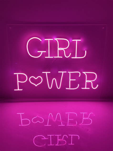 Led Neon Sign Girl Power Led Light Neon Signs Etsy