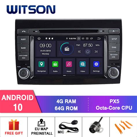 Witson Android Car Dvd Audio For Fiat Bravo Gps Wifi Radio