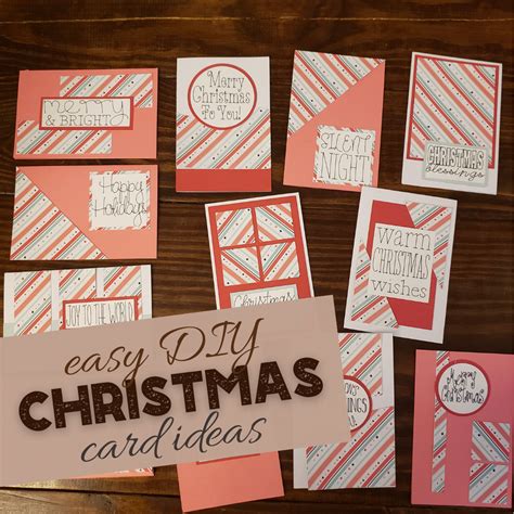 Easy Diy Christmas Cards To Make In Minutes