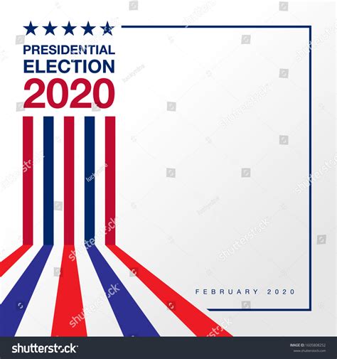 Presidential Election 2020 Background Backdrop Background Stock Vector