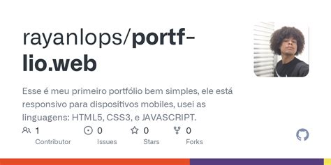 GitHub rayanlops portf lio web Esse é meu primeiro portfólio bem