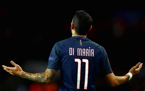 Download Wallpapers Angel Di Maria 4k Paris Saint Germain Portrait