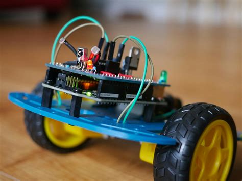 ir remote controlled car   protoshield hacksterio